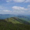J ) Shoulder of Black Balsam Knob Looking West