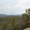 G ) Looking at Pisgah Ridge From the Cedar Rock Overlook
