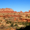 B ) Walking the Ridge Above Elephant Canyon