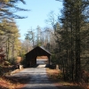 A ) Steam Rises from the Covered Bridge on Buck Forest Road