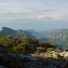 B ) From Hawksbill Summit Looking Southwest, Across the Gorge