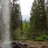 J ) From Behind Bridal Veil Falls