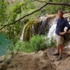 K ) That's Me At the Edge of the Falls Above Hanging Lake