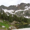F ) Pond Along the Trail with Sawatch Range