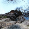 K ) Looking Up from the Base of Cathedral Rock