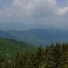 F ) Our Destination, The Narrows, From Shining Rock Pinnacle