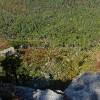 K ) Looking Down From the Cliffs Above the Linville Gorge