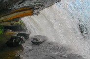 Behind Bridal Veil Falls