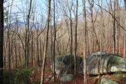 Boulders along the trail